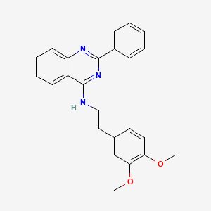 molecular formula C24H23N3O2 B5108668 N-[2-(3,4-dimethoxyphenyl)ethyl]-2-phenyl-4-quinazolinamine 
