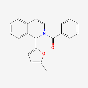 molecular formula C21H17NO2 B5108694 2-benzoyl-1-(5-methyl-2-furyl)-1,2-dihydroisoquinoline 