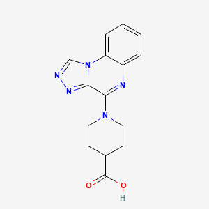 molecular formula C15H15N5O2 B5108775 1-[1,2,4]triazolo[4,3-a]quinoxalin-4-yl-4-piperidinecarboxylic acid 
