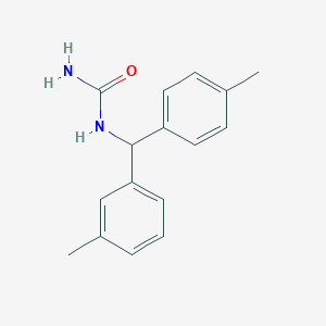 molecular formula C16H18N2O B5108799 N-[(3-methylphenyl)(4-methylphenyl)methyl]urea 