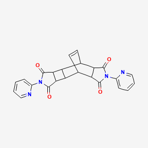 molecular formula C24H18N4O4 B5108810 5,12-di-2-pyridinyl-5,12-diazapentacyclo[7.5.2.0~2,8~.0~3,7~.0~10,14~]hexadec-15-ene-4,6,11,13-tetrone 