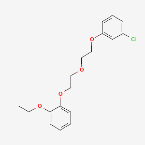 molecular formula C18H21ClO4 B5108827 1-{2-[2-(3-chlorophenoxy)ethoxy]ethoxy}-2-ethoxybenzene 