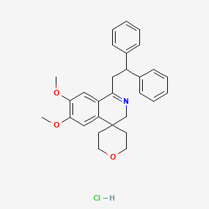 1-(2,2-diphenylethyl)-6,7-dimethoxy-2',3',5',6'-tetrahydro-3H-spiro[isoquinoline-4,4'-pyran] hydrochloride
