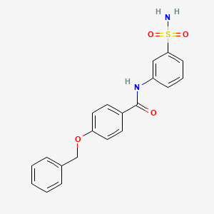 molecular formula C20H18N2O4S B5108872 N-[3-(aminosulfonyl)phenyl]-4-(benzyloxy)benzamide 
