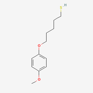 molecular formula C12H18O2S B5108913 5-(4-methoxyphenoxy)-1-pentanethiol 