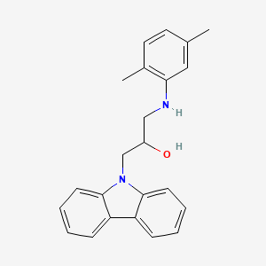 molecular formula C23H24N2O B5108928 1-(9H-carbazol-9-yl)-3-[(2,5-dimethylphenyl)amino]-2-propanol 