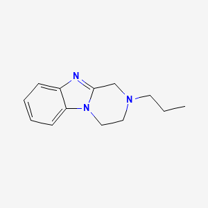 molecular formula C13H17N3 B5108955 2-丙基-1,2,3,4-四氢吡嗪并[1,2-a]苯并咪唑 