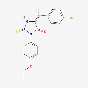 molecular formula C18H15BrN2O2S B5108956 5-(4-bromobenzylidene)-3-(4-ethoxyphenyl)-2-thioxo-4-imidazolidinone 