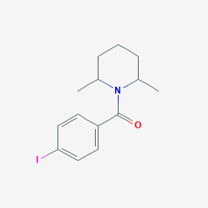 molecular formula C14H18INO B5108961 1-(4-iodobenzoyl)-2,6-dimethylpiperidine 
