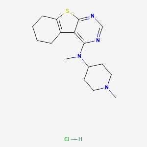 molecular formula C17H25ClN4S B5108996 N-methyl-N-(1-methyl-4-piperidinyl)-5,6,7,8-tetrahydro[1]benzothieno[2,3-d]pyrimidin-4-amine hydrochloride 
