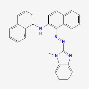 molecular formula C28H21N5 B5109063 N-{1-[(1-methyl-1H-benzimidazol-2-yl)diazenyl]-2-naphthyl}-1-naphthalenamine 