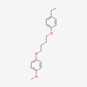molecular formula C19H24O3 B5109088 1-ethyl-4-[4-(4-methoxyphenoxy)butoxy]benzene 