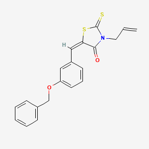 molecular formula C20H17NO2S2 B5109125 3-allyl-5-[3-(benzyloxy)benzylidene]-2-thioxo-1,3-thiazolidin-4-one 