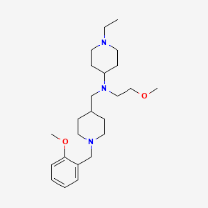 molecular formula C24H41N3O2 B5109156 1-ethyl-N-{[1-(2-methoxybenzyl)-4-piperidinyl]methyl}-N-(2-methoxyethyl)-4-piperidinamine 