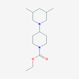 molecular formula C15H28N2O2 B5109192 ethyl 3,5-dimethyl-1,4'-bipiperidine-1'-carboxylate 