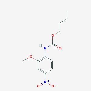 molecular formula C12H16N2O5 B5109217 butyl (2-methoxy-4-nitrophenyl)carbamate 