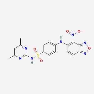 molecular formula C18H15N7O5S B5109261 N-(4,6-dimethyl-2-pyrimidinyl)-4-[(4-nitro-2,1,3-benzoxadiazol-5-yl)amino]benzenesulfonamide 