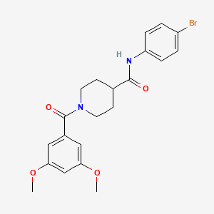 molecular formula C21H23BrN2O4 B5109298 N-(4-bromophenyl)-1-(3,5-dimethoxybenzoyl)-4-piperidinecarboxamide 
