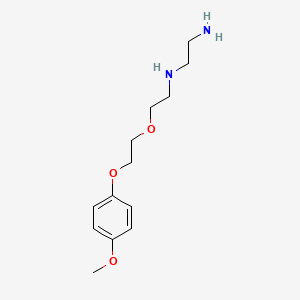 molecular formula C13H22N2O3 B5109314 (2-aminoethyl){2-[2-(4-methoxyphenoxy)ethoxy]ethyl}amine 