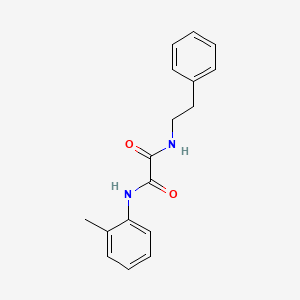 N-(2-methylphenyl)-N'-(2-phenylethyl)ethanediamide