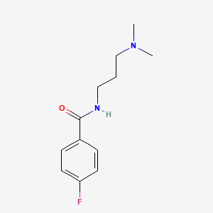molecular formula C12H17FN2O B5109410 N-[3-(dimethylamino)propyl]-4-fluorobenzamide 