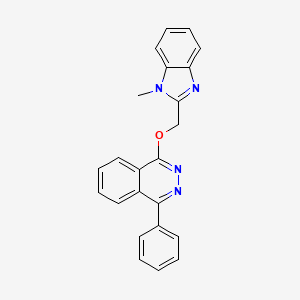 molecular formula C23H18N4O B5109416 1-[(1-methyl-1H-benzimidazol-2-yl)methoxy]-4-phenylphthalazine 