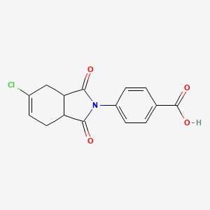 molecular formula C15H12ClNO4 B5109432 4-(5-chloro-1,3-dioxo-1,3,3a,4,7,7a-hexahydro-2H-isoindol-2-yl)benzoic acid 