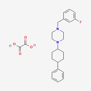 molecular formula C25H31FN2O4 B5109459 1-(3-fluorobenzyl)-4-(4-phenylcyclohexyl)piperazine oxalate 