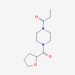 molecular formula C12H20N2O3 B5109478 1-propionyl-4-(tetrahydro-2-furanylcarbonyl)piperazine 