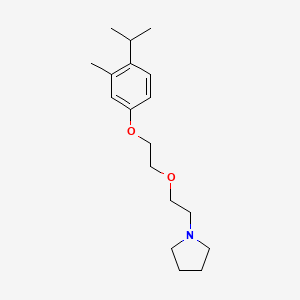 molecular formula C18H29NO2 B5109502 1-{2-[2-(4-isopropyl-3-methylphenoxy)ethoxy]ethyl}pyrrolidine 