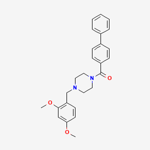 1-(4-biphenylylcarbonyl)-4-(2,4-dimethoxybenzyl)piperazine