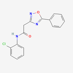 molecular formula C16H12ClN3O2 B5109531 N-(2-chlorophenyl)-2-(5-phenyl-1,2,4-oxadiazol-3-yl)acetamide 