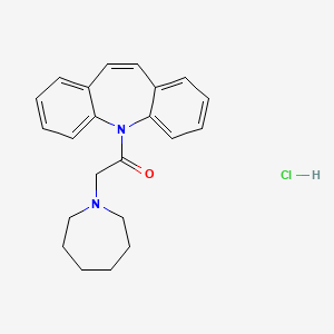 molecular formula C22H25ClN2O B5109539 5-(1-azepanylacetyl)-5H-dibenzo[b,f]azepine hydrochloride 