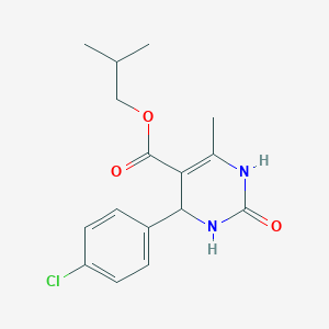 molecular formula C16H19ClN2O3 B5109544 isobutyl 4-(4-chlorophenyl)-6-methyl-2-oxo-1,2,3,4-tetrahydro-5-pyrimidinecarboxylate 