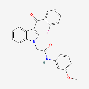 molecular formula C24H19FN2O3 B5109611 2-[3-(2-fluorobenzoyl)-1H-indol-1-yl]-N-(3-methoxyphenyl)acetamide 