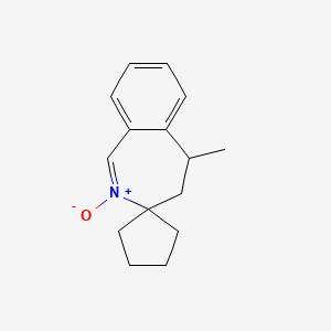 molecular formula C15H19NO B5109612 5-methyl-4,5-dihydrospiro[2-benzazepine-3,1'-cyclopentane] 2-oxide 