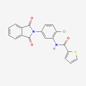molecular formula C19H11ClN2O3S B5109635 N-[2-chloro-5-(1,3-dioxo-1,3-dihydro-2H-isoindol-2-yl)phenyl]-2-thiophenecarboxamide 