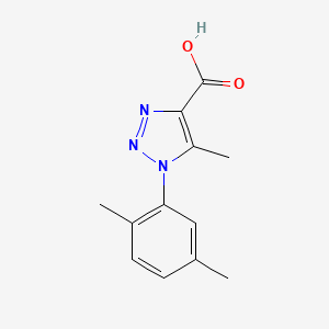 molecular formula C12H13N3O2 B5109645 1-(2,5-dimethylphenyl)-5-methyl-1H-1,2,3-triazole-4-carboxylic acid 