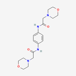 molecular formula C18H26N4O4 B5109648 N,N'-1,4-phenylenebis[2-(4-morpholinyl)acetamide] 