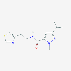 3-isopropyl-1-methyl-N-[2-(1,3-thiazol-4-yl)ethyl]-1H-pyrazole-5-carboxamide