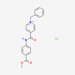 1-benzyl-4-({[4-(methoxycarbonyl)phenyl]amino}carbonyl)pyridinium chloride