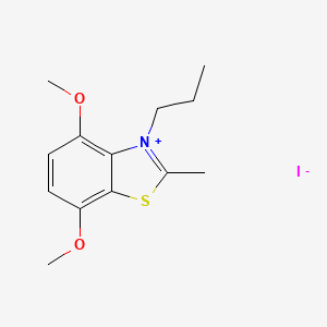 molecular formula C13H18INO2S B5109745 4,7-dimethoxy-2-methyl-3-propyl-1,3-benzothiazol-3-ium iodide 