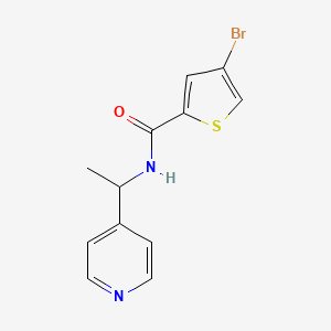 molecular formula C12H11BrN2OS B5109753 4-bromo-N-[1-(4-pyridinyl)ethyl]-2-thiophenecarboxamide 