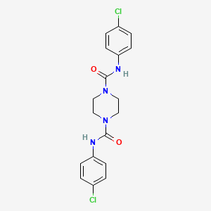 molecular formula C18H18Cl2N4O2 B5109783 N,N'-bis(4-chlorophenyl)-1,4-piperazinedicarboxamide CAS No. 6269-42-7