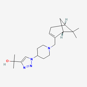 molecular formula C20H32N4O B5109789 2-[1-(1-{[(1R,5S)-6,6-dimethylbicyclo[3.1.1]hept-2-en-2-yl]methyl}-4-piperidinyl)-1H-1,2,3-triazol-4-yl]-2-propanol 