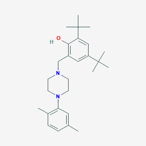 molecular formula C27H40N2O B5109826 2,4-di-tert-butyl-6-{[4-(2,5-dimethylphenyl)-1-piperazinyl]methyl}phenol 