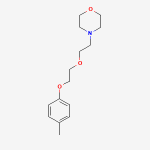 molecular formula C15H23NO3 B5109874 4-{2-[2-(4-methylphenoxy)ethoxy]ethyl}morpholine 