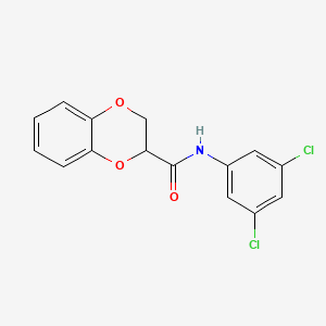 molecular formula C15H11Cl2NO3 B5109892 N-(3,5-dichlorophenyl)-2,3-dihydro-1,4-benzodioxine-2-carboxamide 