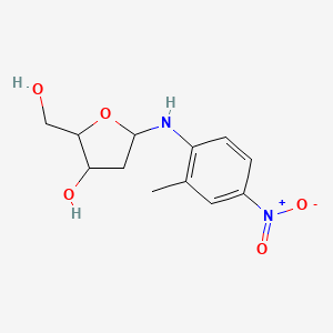 molecular formula C12H16N2O5 B5109945 2-deoxy-N-(2-methyl-4-nitrophenyl)-alpha-D-erythro-pentofuranosylamine 