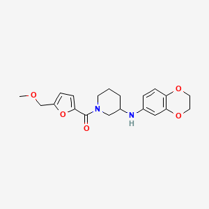 molecular formula C20H24N2O5 B5109983 N-(2,3-dihydro-1,4-benzodioxin-6-yl)-1-[5-(methoxymethyl)-2-furoyl]-3-piperidinamine 